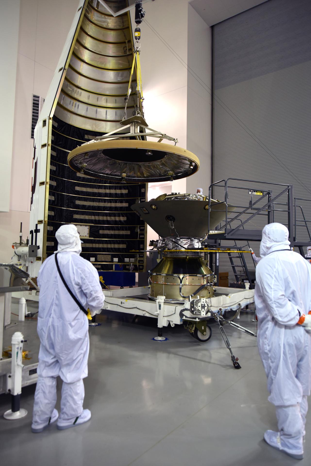 InSight Final Flight Installation of Heatshield