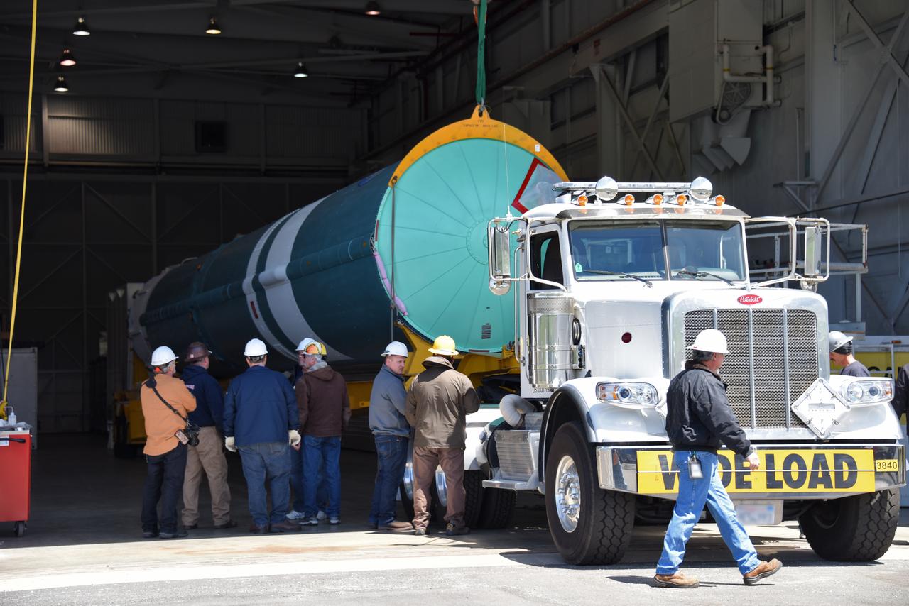 At NASA's Building 836, the Spacecraft Labs Telemetry Station at Vandenberg Air Force Base in California, a United Launch Alliance Delta II booster has been removed from its shipping container. Preliminary checkouts and preflight processing will begin leading to launch of the agency's Ice, Cloud and land Elevation Satellite-2, or ICESat-2. Liftoff from Space Launch Complex-2 at Vandenberg is scheduled for Sept. 12, 2018, and will be the last for the venerable Delta II rocket. Once in orbit, the satellite is designed to measure the height of a changing Earth, one laser pulse at a time, 10,000 laser pulses a second. The satellite will carry a single instrument, the Advanced Topographic Laser Altimeter System. ICESat-2 will help scientists investigate why, and how much, Earth's frozen and icy areas are changing. These area make up Earth's the cryosphere.