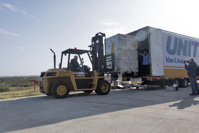 Pegasus ICON Spacecraft Arrival Activites