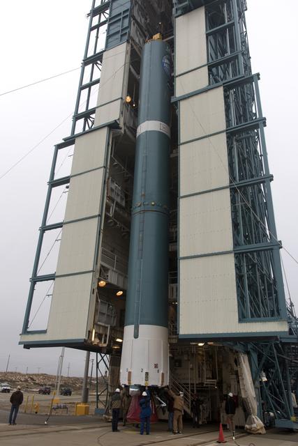 NASA image: Delta II ICESat-2 First Stage Booster Transport and LVOS