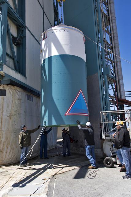 NASA image: Delta II ICESat-2 Interstage Lift and Mate