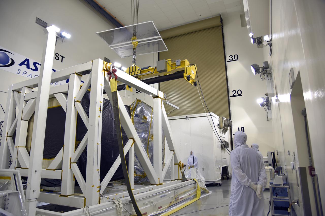 NASA's Ice, Cloud and land Elevation Satellite-2 (ICESat-2) is uncrated and is being prepared for its move to the high bay of the Astrotech processing facility on June 13, 2018, at Vandenberg Air Force Base in California. ICESat-2 was shipped from the Northrop Grumman facility in Gilbert, Arizona, where it was built and tested. The satellite is scheduled to launch from Space Launch Complex-2 at Vandenberg on the final United Launch Alliance Delta II rocket. ICESat-2 will measure the height of a changing Earth, one laser pulse at a time, 10,000 laser pulses a second. The satellite will carry the Advanced Topographic Laser Altimeter System. ICESat-2 will help scientists investigate why, and how much our planet's frozen and icy areas, called the cryosphere, is changing in a warming climate.