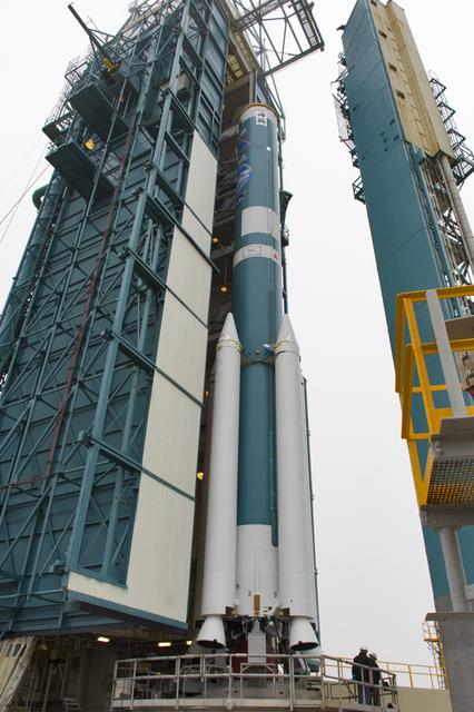 NASA image: Delta II ICESat-2 Second Stage Lift and Mate