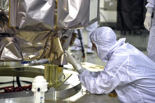 NASA image: Delta II ICESat-2 Spacecraft Mate to PLA