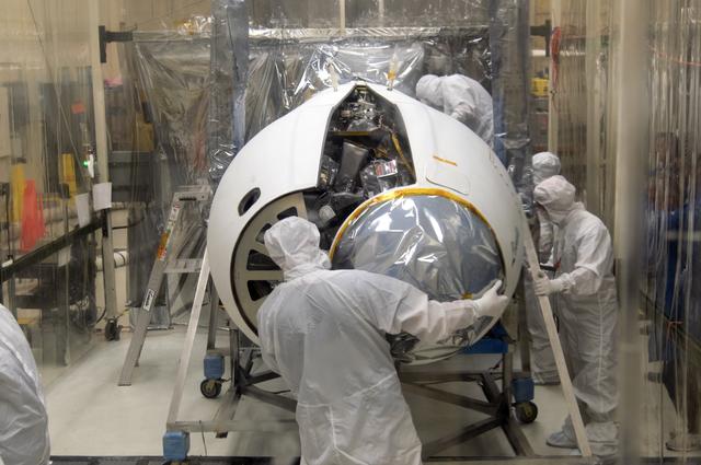 NASA image: Pegasus ICON Fairing Installation