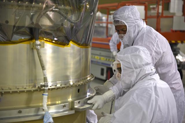 NASA image: Delta II ICESat-2 Direct Mate Adapter (DMA) Installation