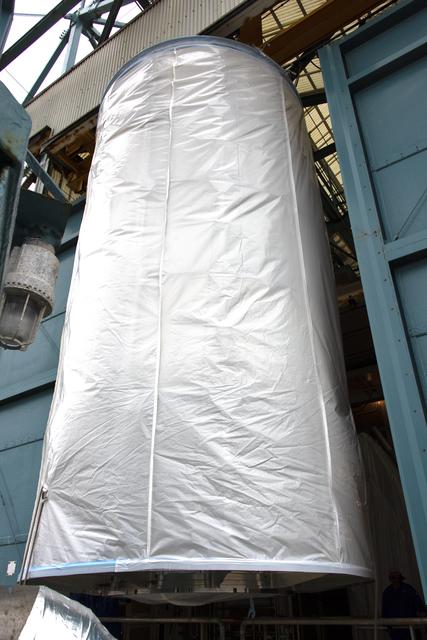 NASA image: Delta II ICESat-2 Transport from Astrotech to SLC-2, Lift and Ma