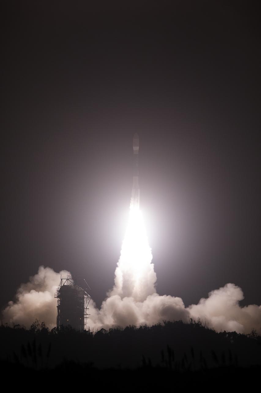 The final United Launch Alliance Delta II rocket lifts off from Space Launch Complex 2 at Vandenberg Air Force Base in California, on Sept. 15, 2018, carrying NASA's Ice, Cloud and land Elevation Satellite-2 (ICESat-2). Liftoff was at 9:02 a.m. EDT (6:02 a.m. PDT). The satellite will measure the height of our changing Earth, one laser pulse at a time, 10,000 laser pulses per second. ICESat-2 will provide scientists with height measurements that create a global portrait of Earth's third dimension, gathering date that can precisely track changes of terrain, including glaciers, sea ice and forests.