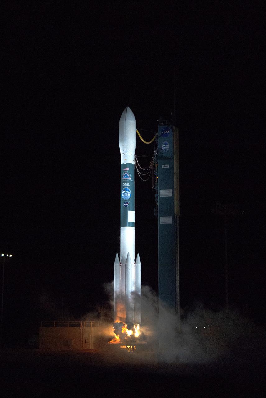 The final United Launch Alliance Delta II rocket lifts off from Space Launch Complex 2 at Vandenberg Air Force Base in California, on Sept. 15, 2018, carrying NASA's Ice, Cloud and land Elevation Satellite-2 (ICESat-2). Liftoff was at 9:02 a.m. EDT (6:02 a.m. PDT). The satellite will measure the height of our changing Earth, one laser pulse at a time, 10,000 laser pulses per second. ICESat-2 will provide scientists with height measurements that create a global portrait of Earth's third dimension, gathering date that can precisely track changes of terrain, including glaciers, sea ice and forests.