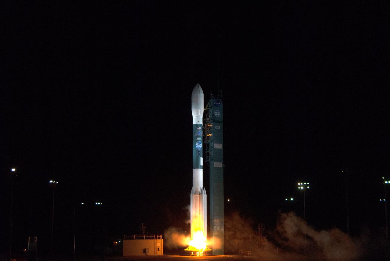 The final United Launch Alliance Delta II rocket lifts off from Space Launch Complex 2 at Vandenberg Air Force Base in California, on Sept. 15, 2018, carrying NASA's Ice, Cloud and land Elevation Satellite-2 (ICESat-2). Liftoff was at 9:02 a.m. EDT (6:02 a.m. PDT). The satellite will measure the height of our changing Earth, one laser pulse at a time, 10,000 laser pulses per second. ICESat-2 will provide scientists with height measurements that create a global portrait of Earth's third dimension, gathering date that can precisely track changes of terrain, including glaciers, sea ice and forests. 