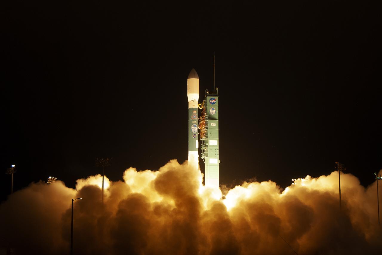 The final United Launch Alliance Delta II rocket lifts off from Space Launch Complex 2 at Vandenberg Air Force Base in California, on Sept. 15, 2018, carrying NASA's Ice, Cloud and land Elevation Satellite-2 (ICESat-2). Liftoff was at 9:02 a.m. EDT (6:02 a.m. PDT). The satellite will measure the height of our changing Earth, one laser pulse at a time, 10,000 laser pulses per second. ICESat-2 will provide scientists with height measurements that create a global portrait of Earth's third dimension, gathering date that can precisely track changes of terrain, including glaciers, sea ice and forests. 