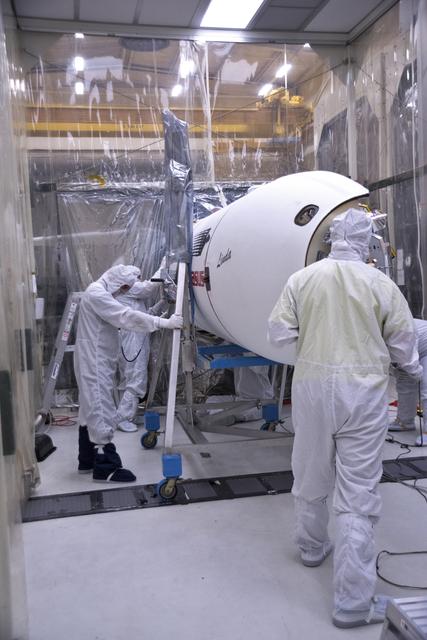 NASA image: Pegasus ICON Fairing Installation