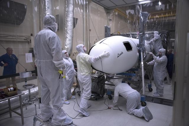 NASA image: Pegasus ICON Fairing Installation
