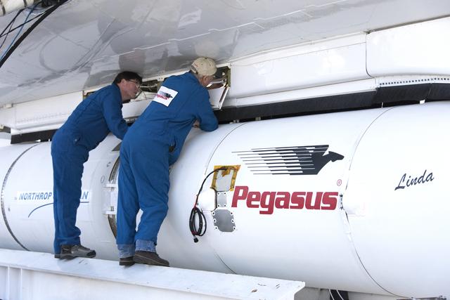 NASA image: Pegasus ICON Rollout to Hotpad, Mate to L-1011