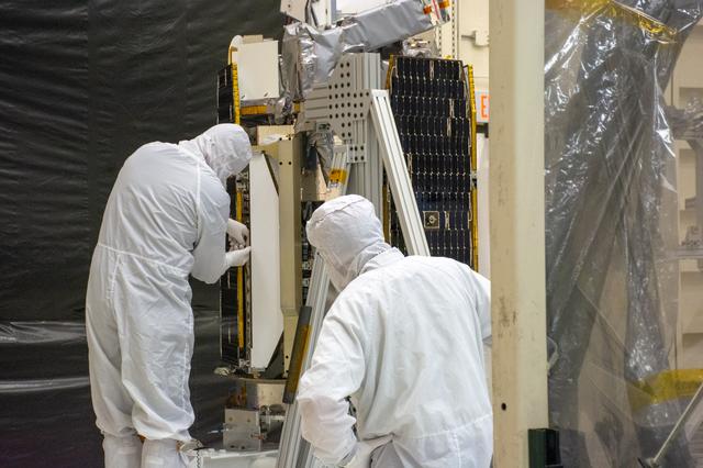 NASA image: Pegasus ICON Solar Array Deployment Test