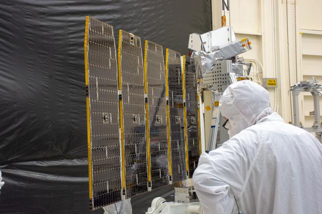 NASA image: Pegasus ICON Solar Array Deployment Test