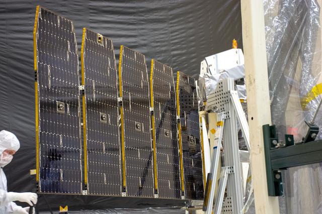 NASA image: Pegasus ICON Solar Array Deployment Test