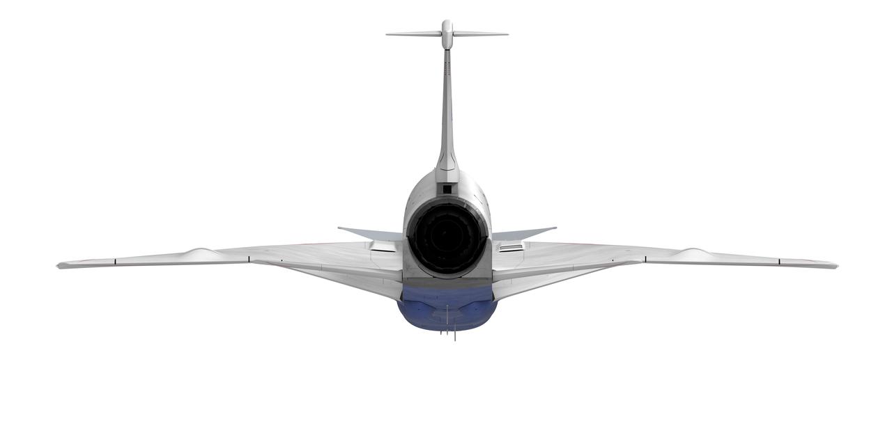 Artist concept of the X-59 configuration views.