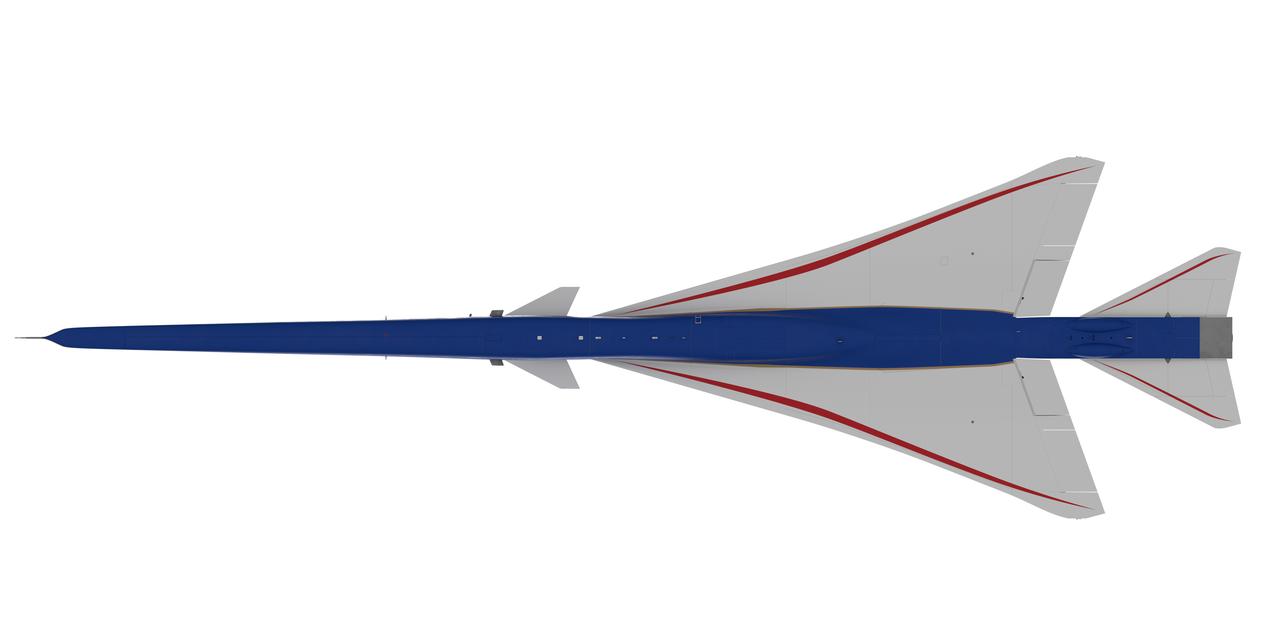 Artist concept of the X-59 configuration views.