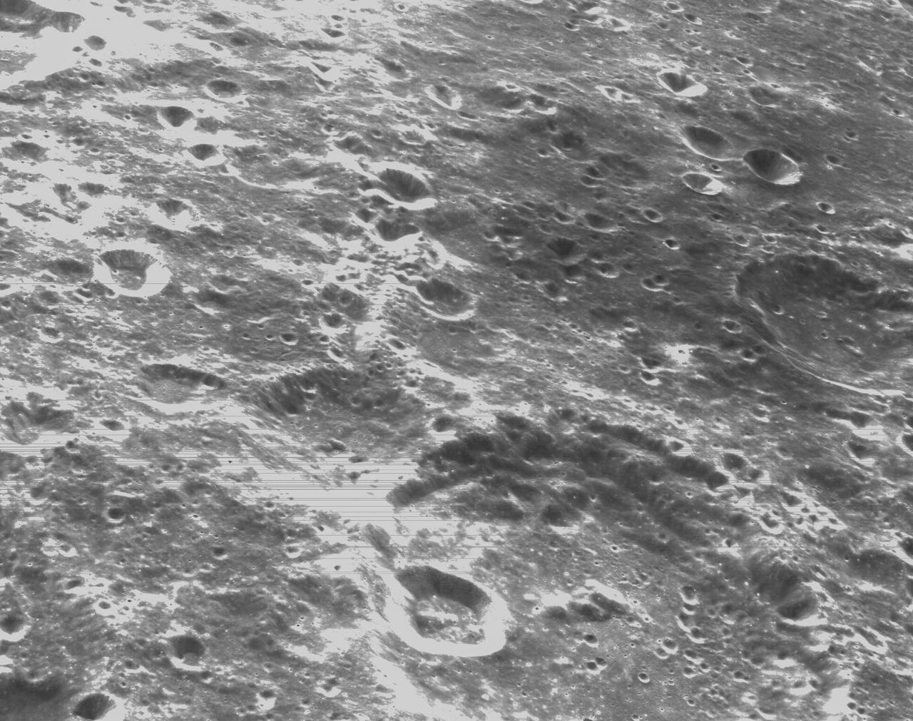 art001e000333 (Nov. 21, 2022) – On the sixth day of the Artemis I mission, Orion’s optical navigation camera captured black-and-white images of craters on the Moon below. Orion uses the optical navigation camera to capture imagery of the Earth and the Moon at different phases and distances, providing an enhanced body of data to certify its effectiveness under different lighting conditions as a way to help orient the spacecraft on future missions with crew.