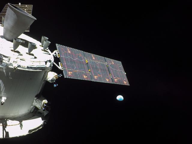 NASA image: Flight Day 12: Orion and Earth