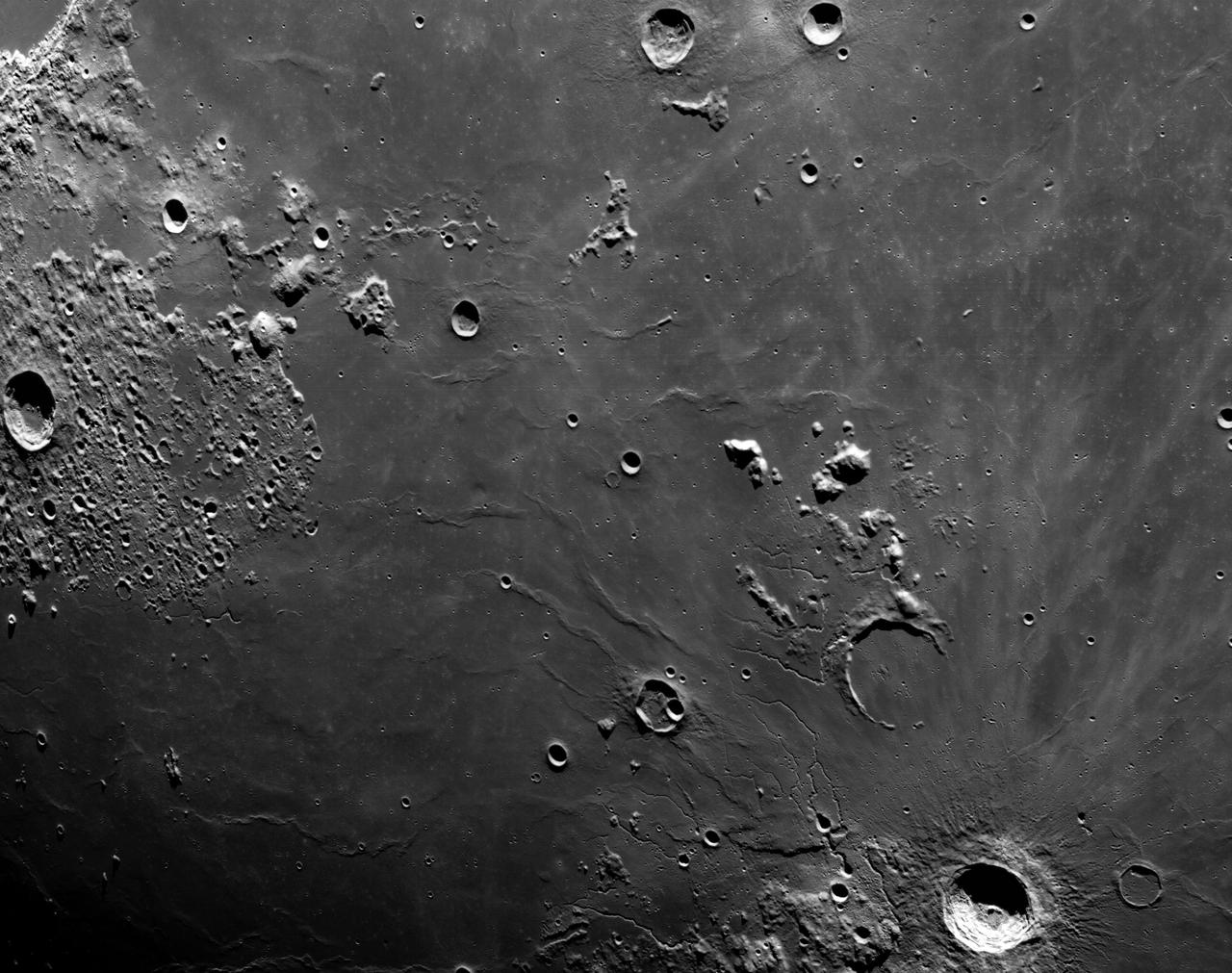 art001e002164 (Dec. 5, 2022): Cameras mounted on the crew module of the Orion spacecraft captured these views of the Moon’s surface. On flight day 20 of the Artemis I mission, the spacecraft made its second and final close approach to the Moon before its returned powered flyby burn.