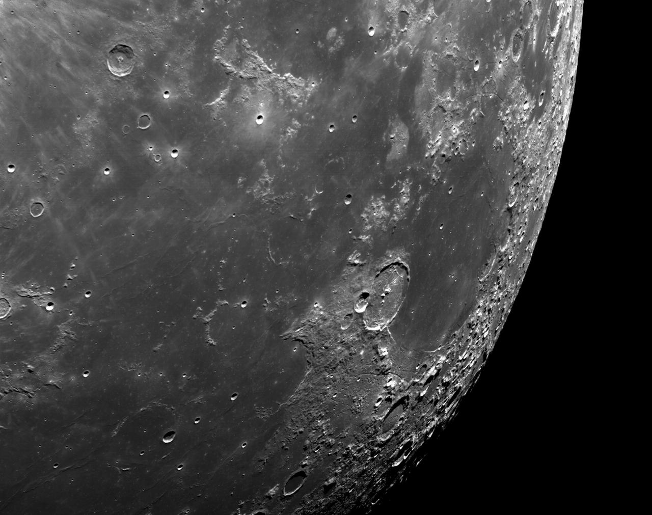 art001e002594 (Dec. 5, 2022): The optical navigation camera mounted on the Orion spacecraft captured these views of the Moon’s surface. On flight day 20 of the Artemis I mission, the spacecraft made its second and final close approach to the Moon before its returned powered flyby burn. Orion uses the optical navigation camera to capture imagery of the Earth and the Moon at different phases and distances, providing an enhanced body of data to certify its effectiveness under different lighting conditions as a way to help orient the spacecraft on future missions with crew.