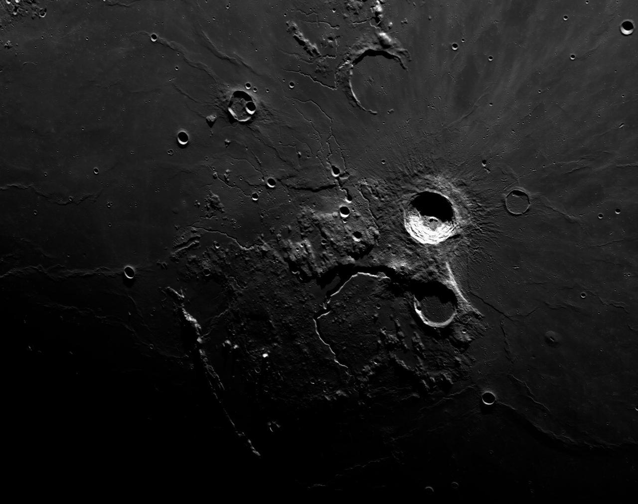 art001e002655 (Dec. 5, 2022): The optical navigation camera mounted on the Orion spacecraft captured these views of the Moon’s surface. On flight day 20 of the Artemis I mission, the spacecraft made its second and final close approach to the Moon before its returned powered flyby burn. Orion uses the optical navigation camera to capture imagery of the Earth and the Moon at different phases and distances, providing an enhanced body of data to certify its effectiveness under different lighting conditions as a way to help orient the spacecraft on future missions with crew.