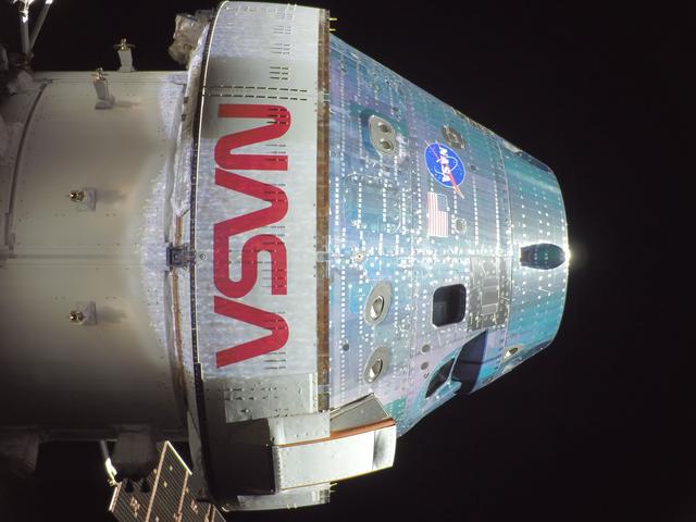 Orion snapped this high-resolution selfie in space with a...