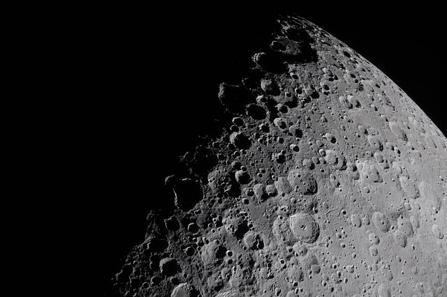 The Artemis II crew captures a portion of the Moon coming...