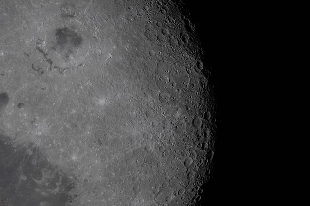 Glushko Crater Near the Lunar Limb -- art002e009591