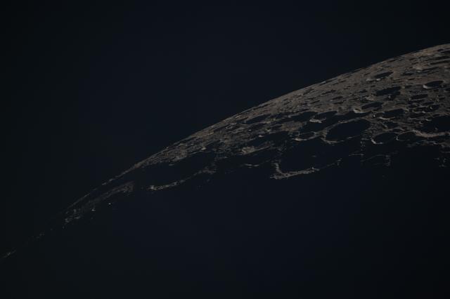 This view of the Moon captures the terminator—the shifting...