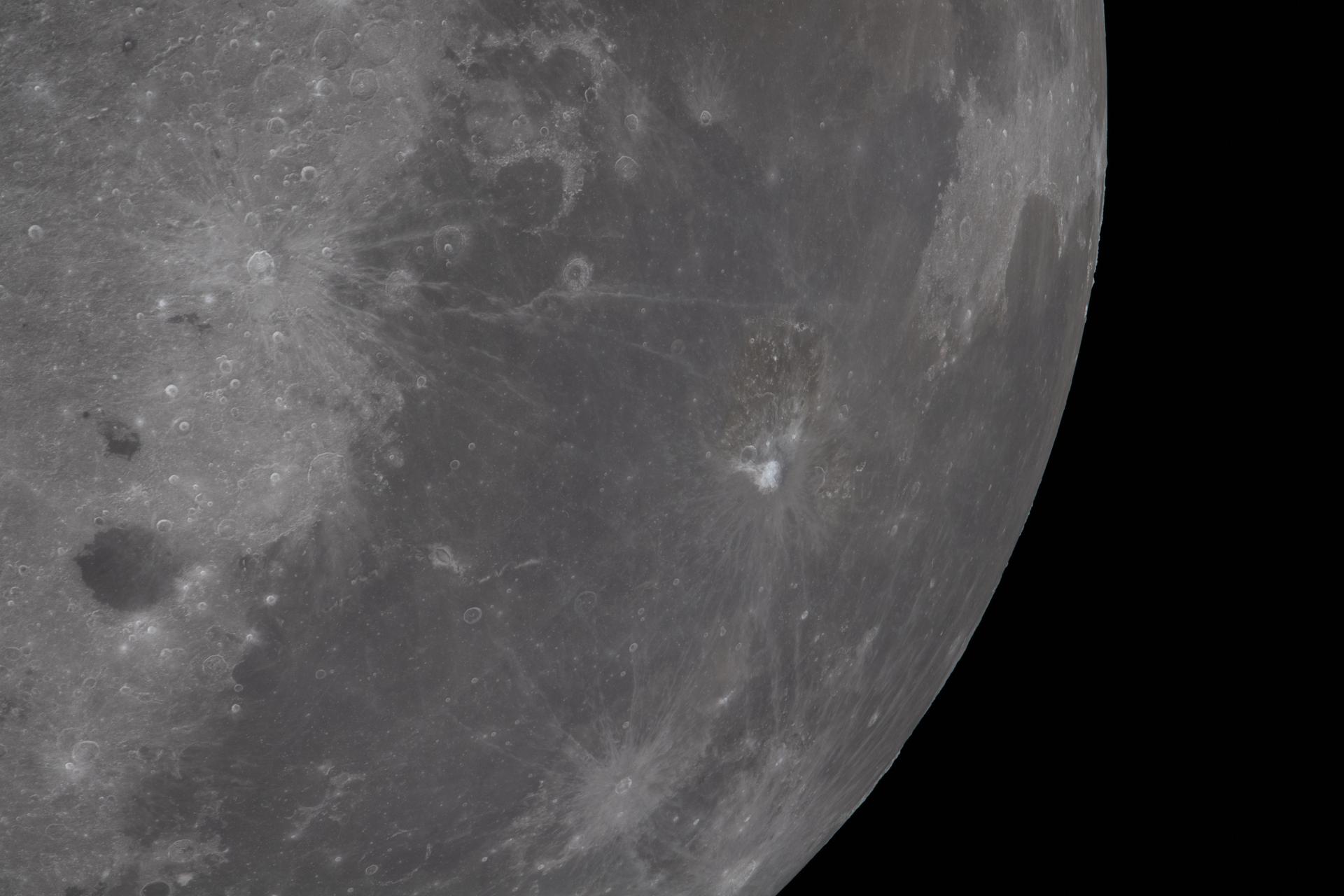 art002e024520 (April 6, 2026) – The Artemis II crew captured this view, which includes the Aristarchus Plateau, during their lunar flyby. Dark volcanic terrain contrasts with the brighter, heavily cratered surrounding surface. The plateau contains volcanic deposits, including volcanic glass previously identified through spectral reflectance measurements, making it an important area for studying the Moon’s volcanic history and surface composition. Credit: NASA