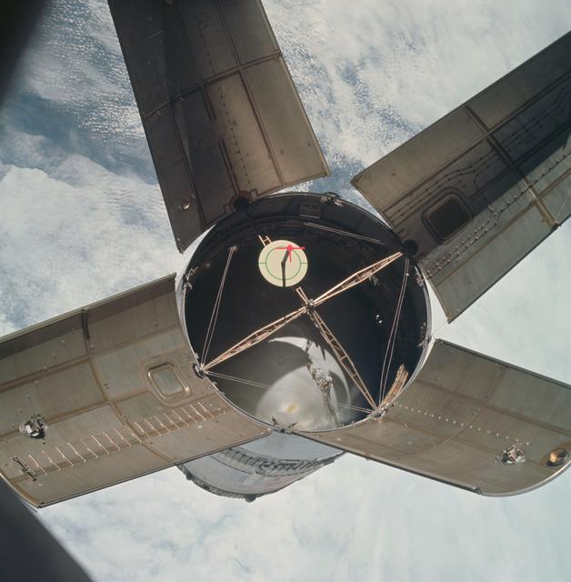 NASA image: Apollo 7/S-IVB Rendezvous in space