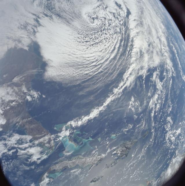 NASA image: Southeastern United States and Caribbean Sea from Apollo 8 spacecraft