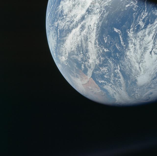 NASA image: Both sides of the Atlantic Ocean are visible from Apollo 8 spacecraft