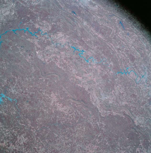 NASA image: Apollo 9 Mission image - S0-65 Multispectral Photography - Alabama