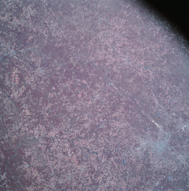 NASA image: Apollo 9 Mission image - S0-65 Multispectral Photography - Georgia