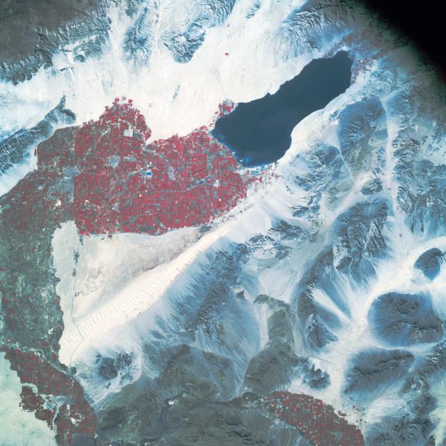 NASA image: Apollo 9 Mission image - S0-65 Multispectral Photography - California and Mexico