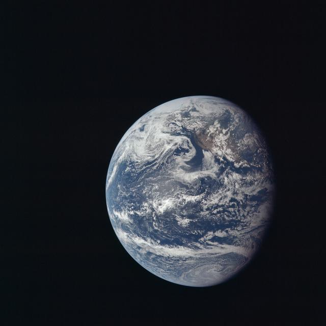 View of Earth taken by Apollo 11 crewmembers