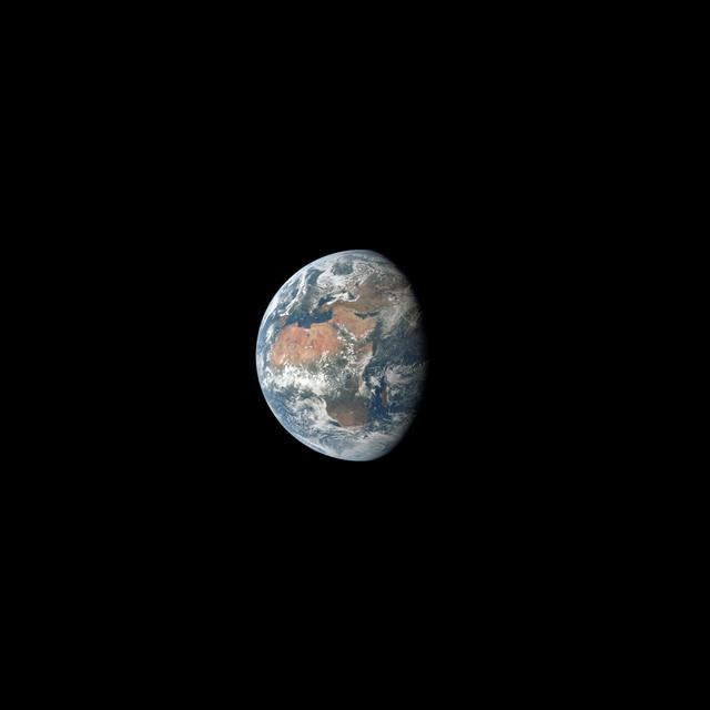 NASA image: View of Earth, showing Africa, Europe and Asia taken by Apollo 11 crewmember