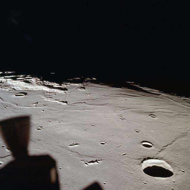 NASA image: View of approach to Apollo Landing Site 2 in southwestern Sea of Tranquility