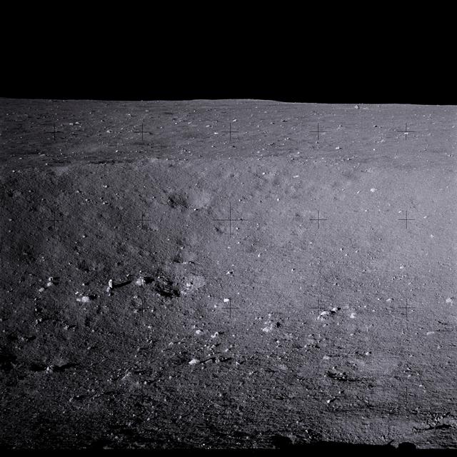 Apollo 11 Mission image - Lunar surface and horizon