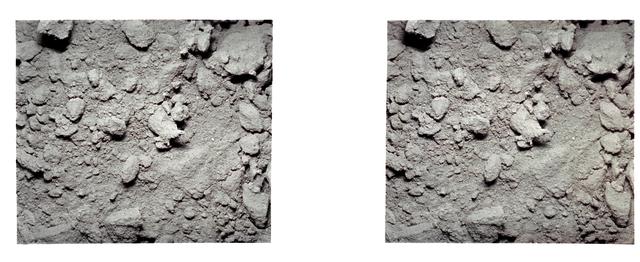 Apollo 12 stereo view of lunar surface