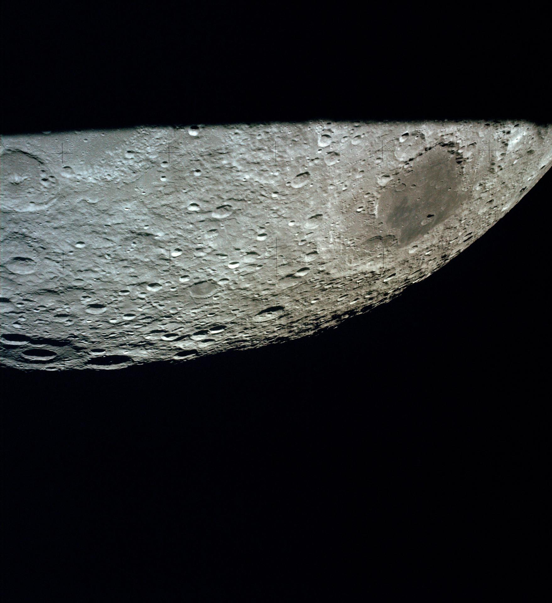 View of the Moon from the Apollo 13 spacecraft