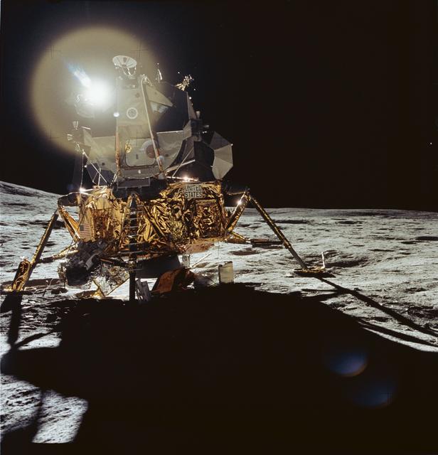 View of Apollo 14 Lunar Module on the Moon