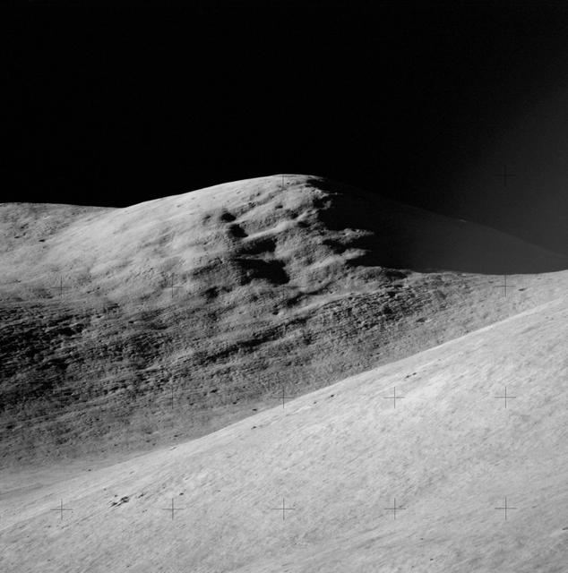 NASA image: Telephoto lens view of Silver Spur in the Hadley Delta region from Apollo 15