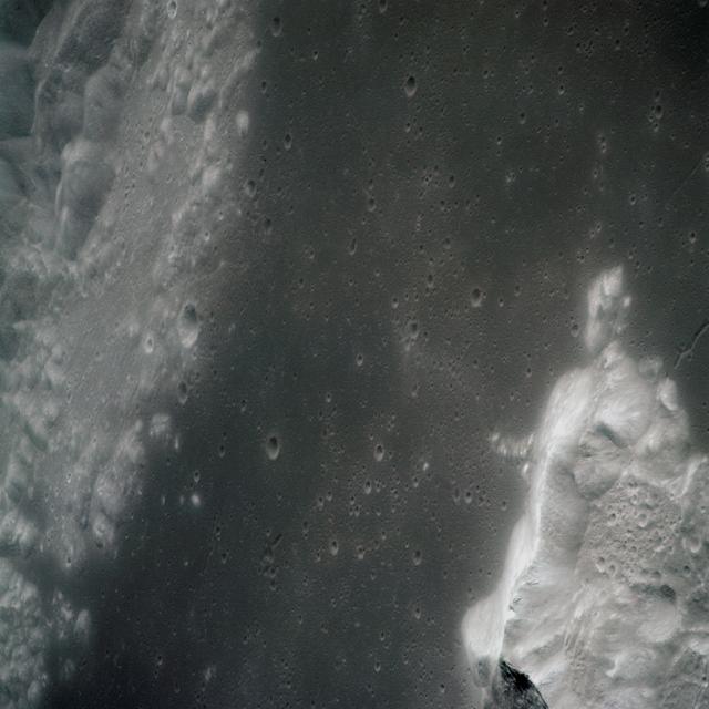 NASA image: View of crater Tsiolkovsky in highlands on lunar farside as seen by Apollo 15