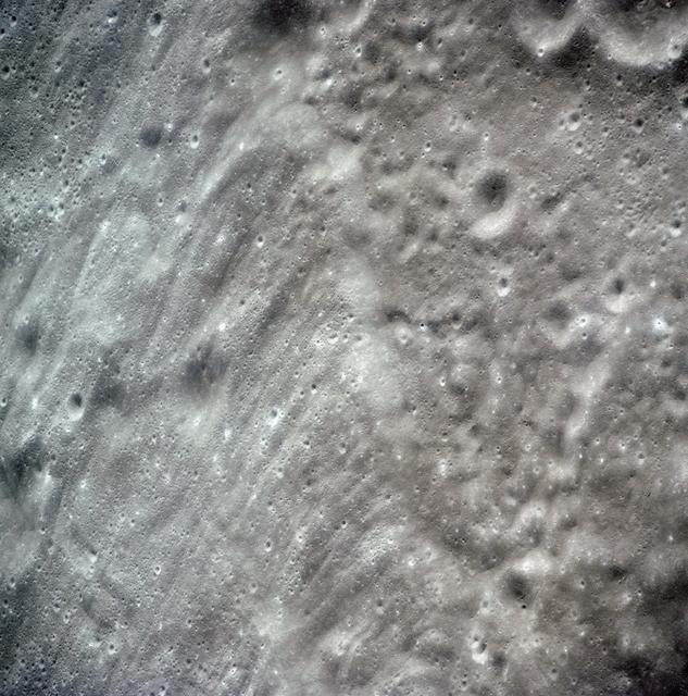 NASA image: View of crater Tsiolkovsky in highlands on lunar farside as seen by Apollo 15