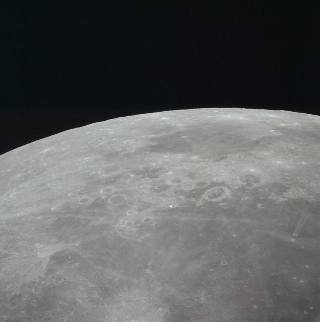 Apollo 16 view of portion of lunar surface